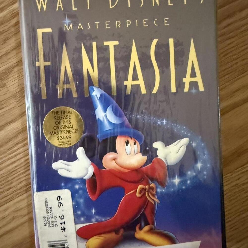 Vintage Walt Disney’s Masterpiece‎ Fantasia VHS.